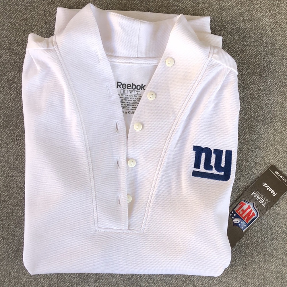 NWT! - REEBOK NFL Official NY GIANTS Button Front Short Sleeve - Picture 9 of 9